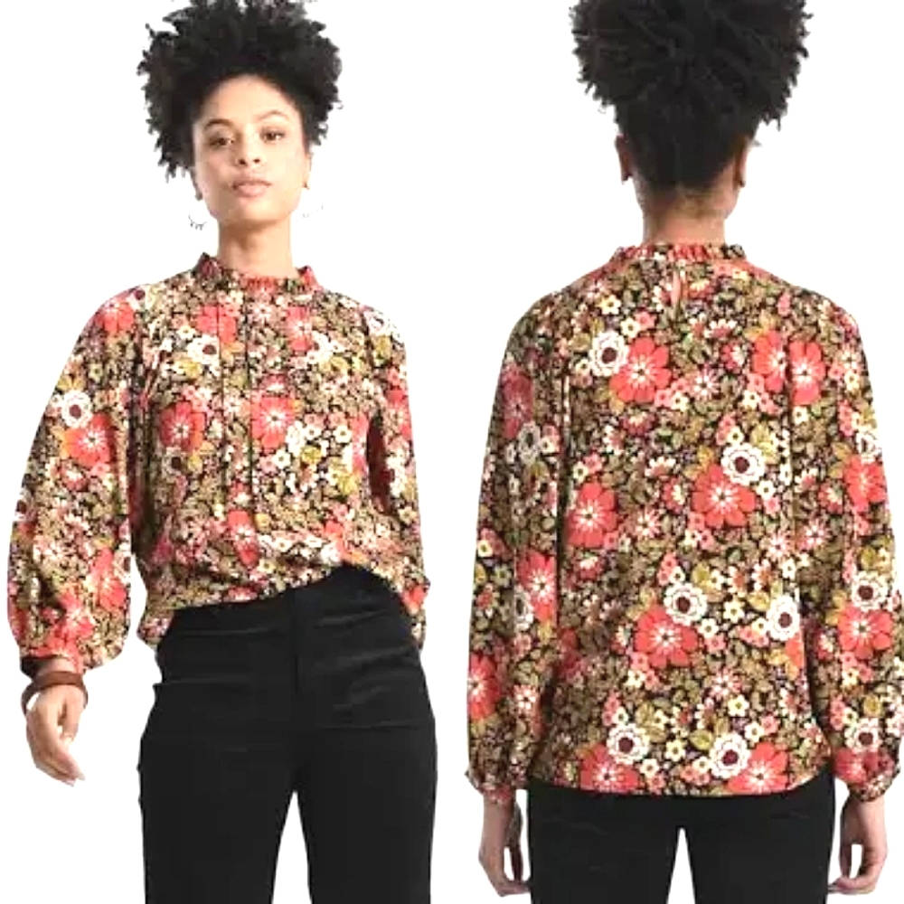 NWT Molly Bracken Floral Blouse Abby Small